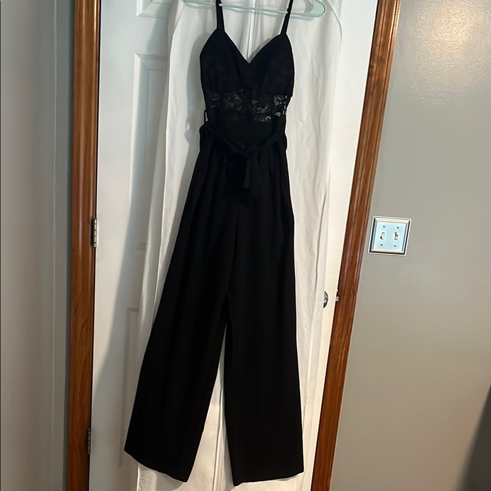 Elegant Black Lace Jumpsuit